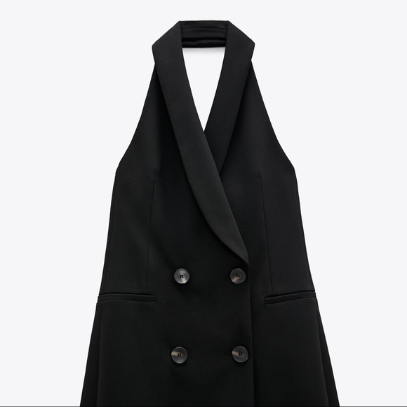 Zara V-Neck Open Back Vest - Picture 4 of 6